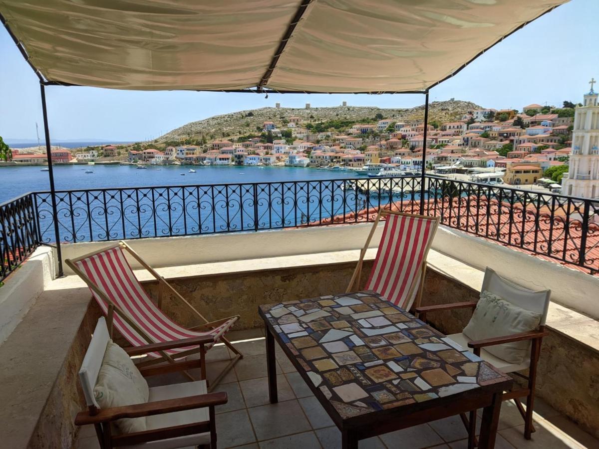 Rosalia Apartments Chalki Town Exterior foto